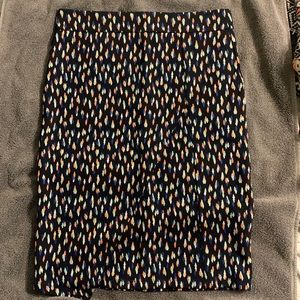 Multi color pencil skirt